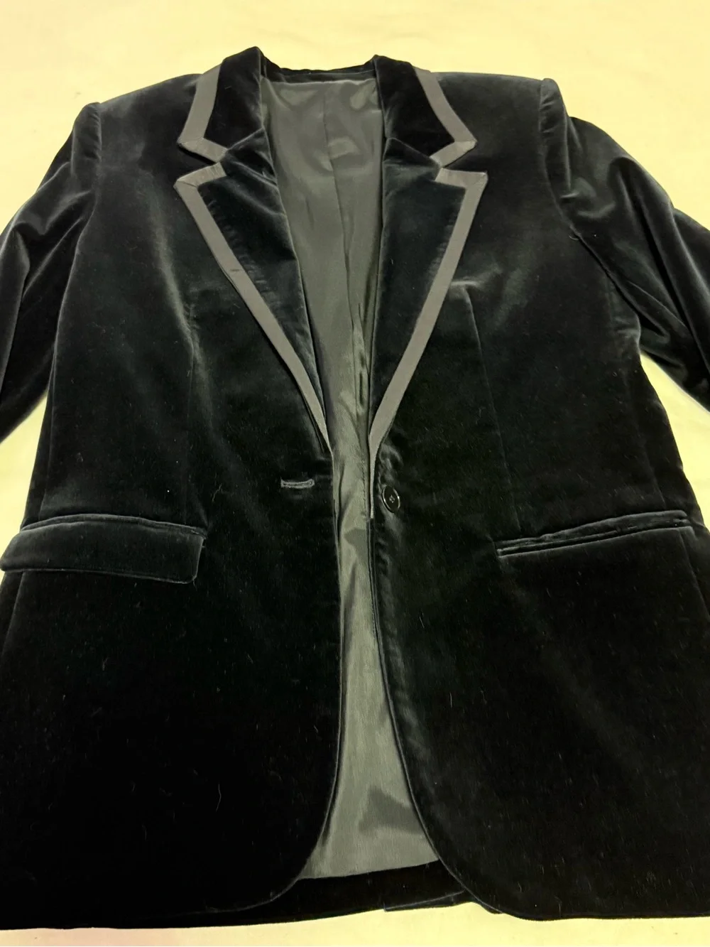 The Kooples Paris Stretch Velvet Blazer